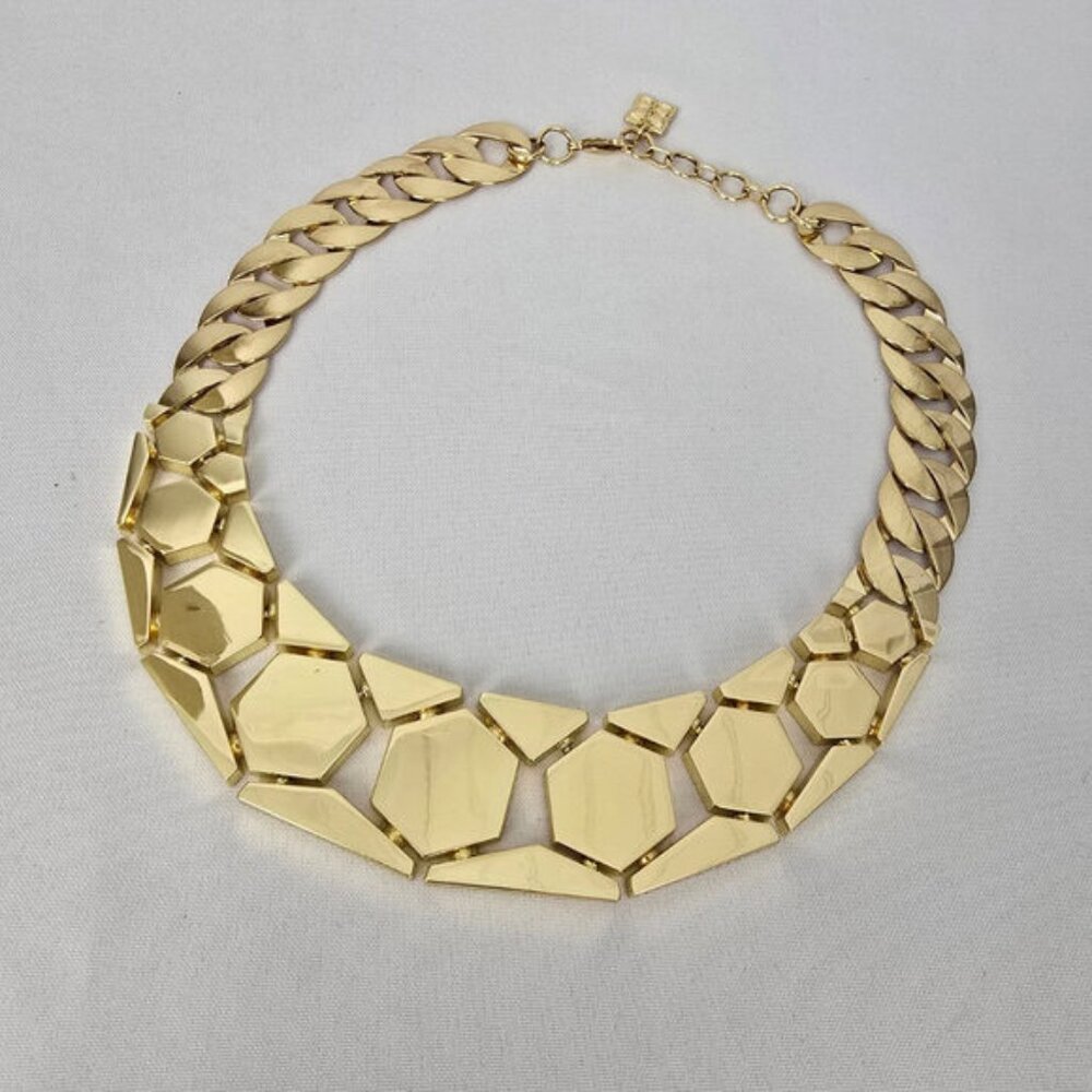BCBG Maxazria Gold Tone Chunky Chain Necklace